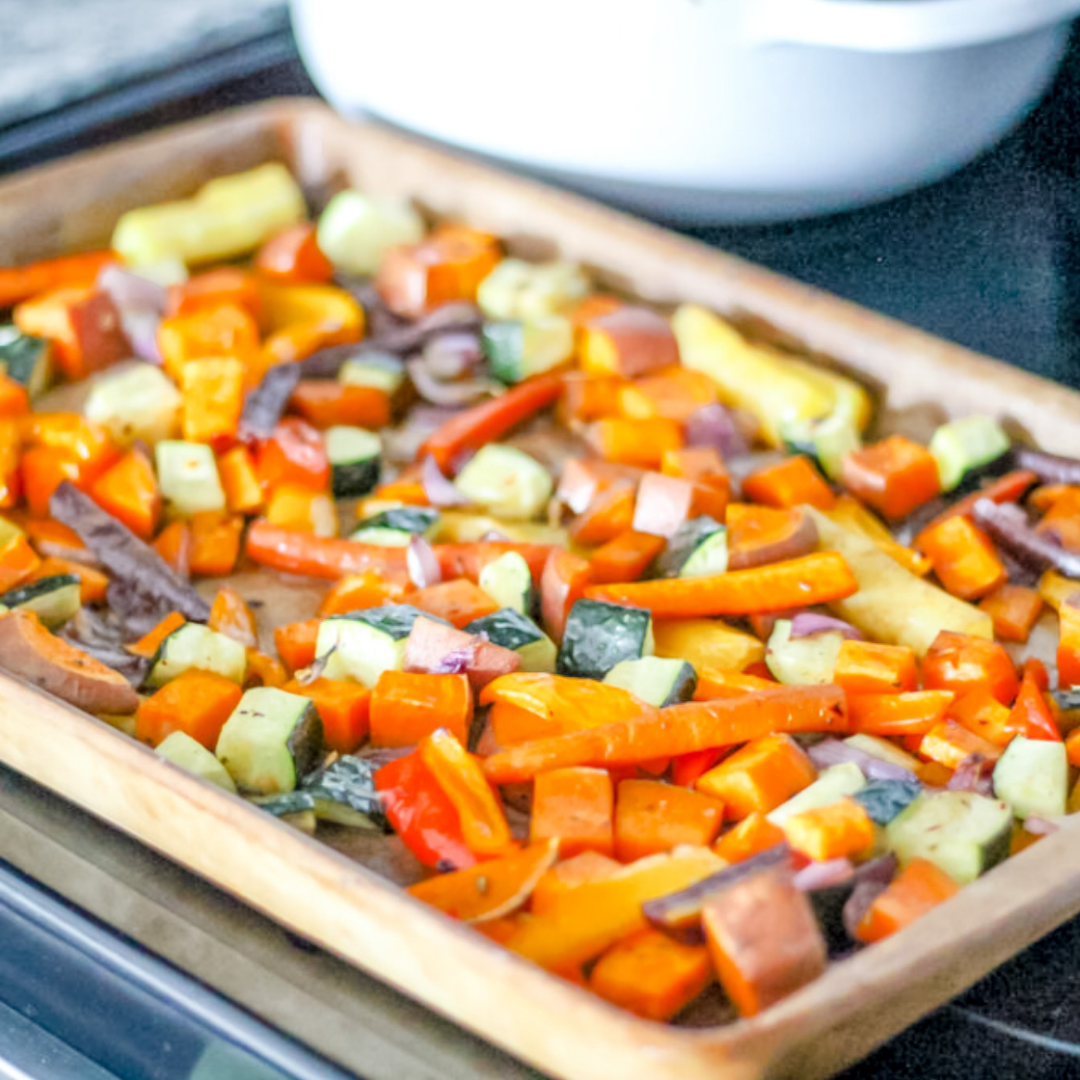 The Best Roasted Zucchini and Carrots Sheet Pan Dinner Mozie