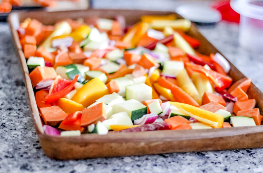 The Best Roasted Zucchini and Carrots Sheet Pan Dinner