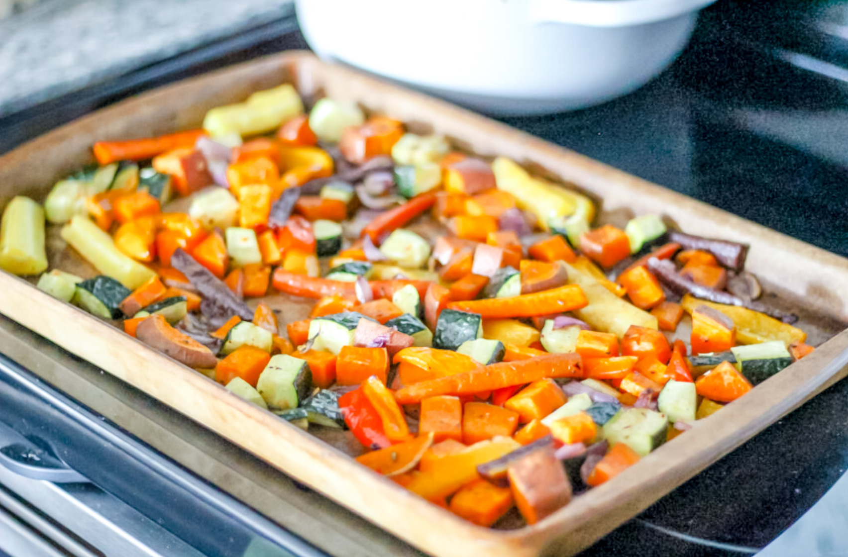 The Best Roasted Zucchini and Carrots Sheet Pan Dinner Mozie