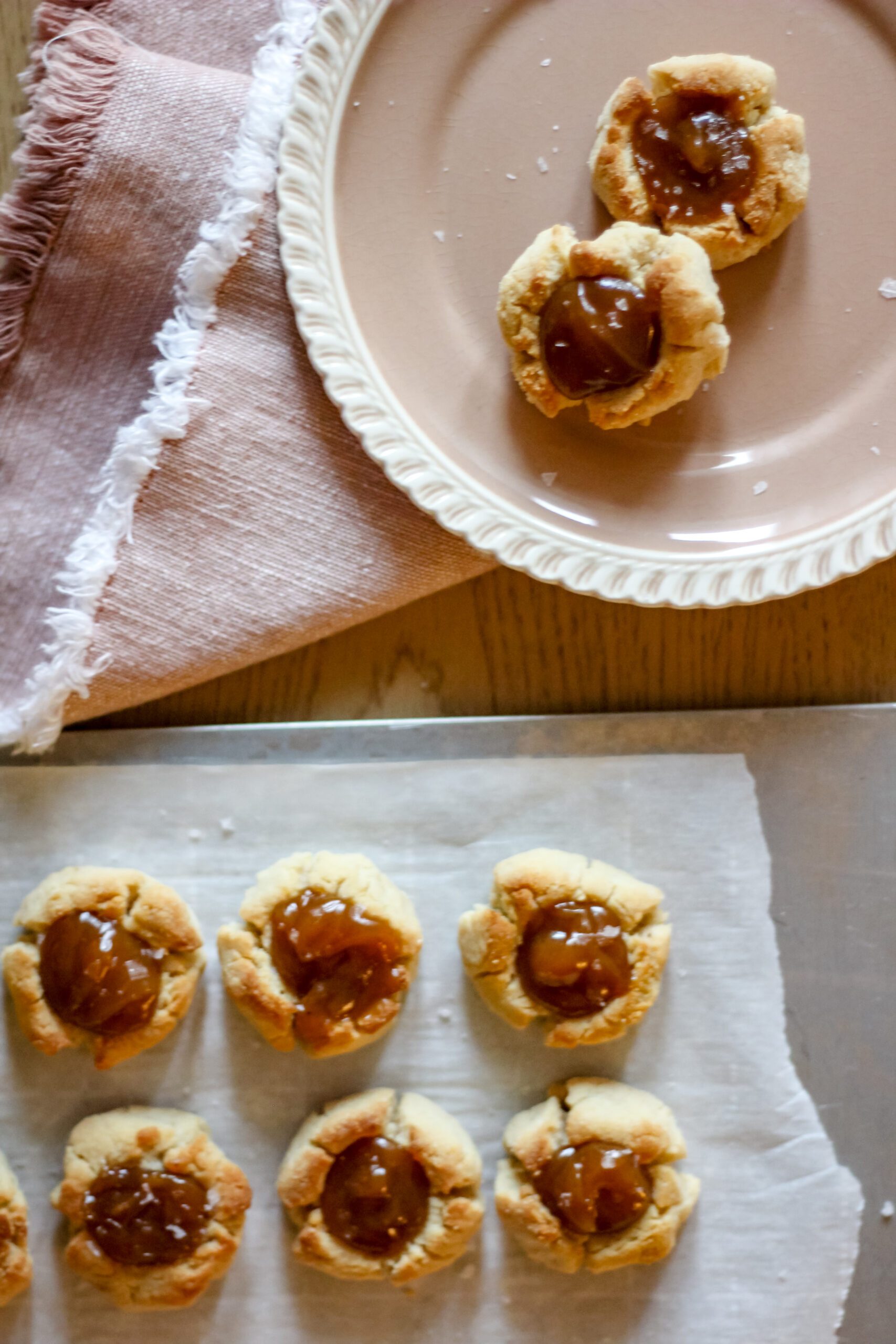Cinnamon Roll Almond Flour Thumbprint Cookies