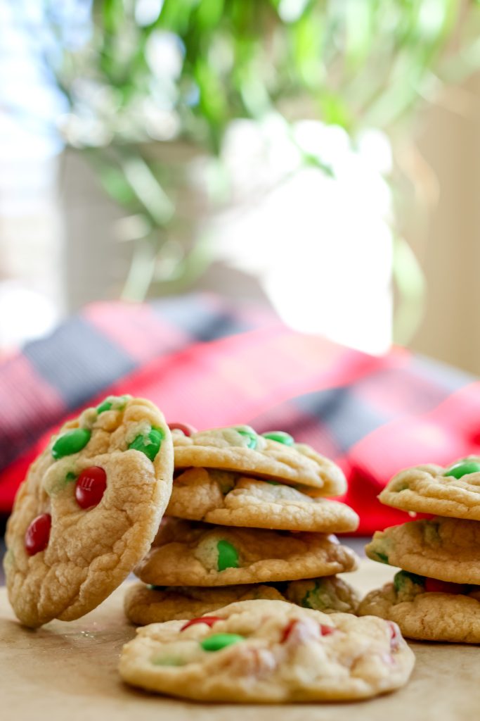 The Most Delicious Christmas M&M Cookies - Mozie