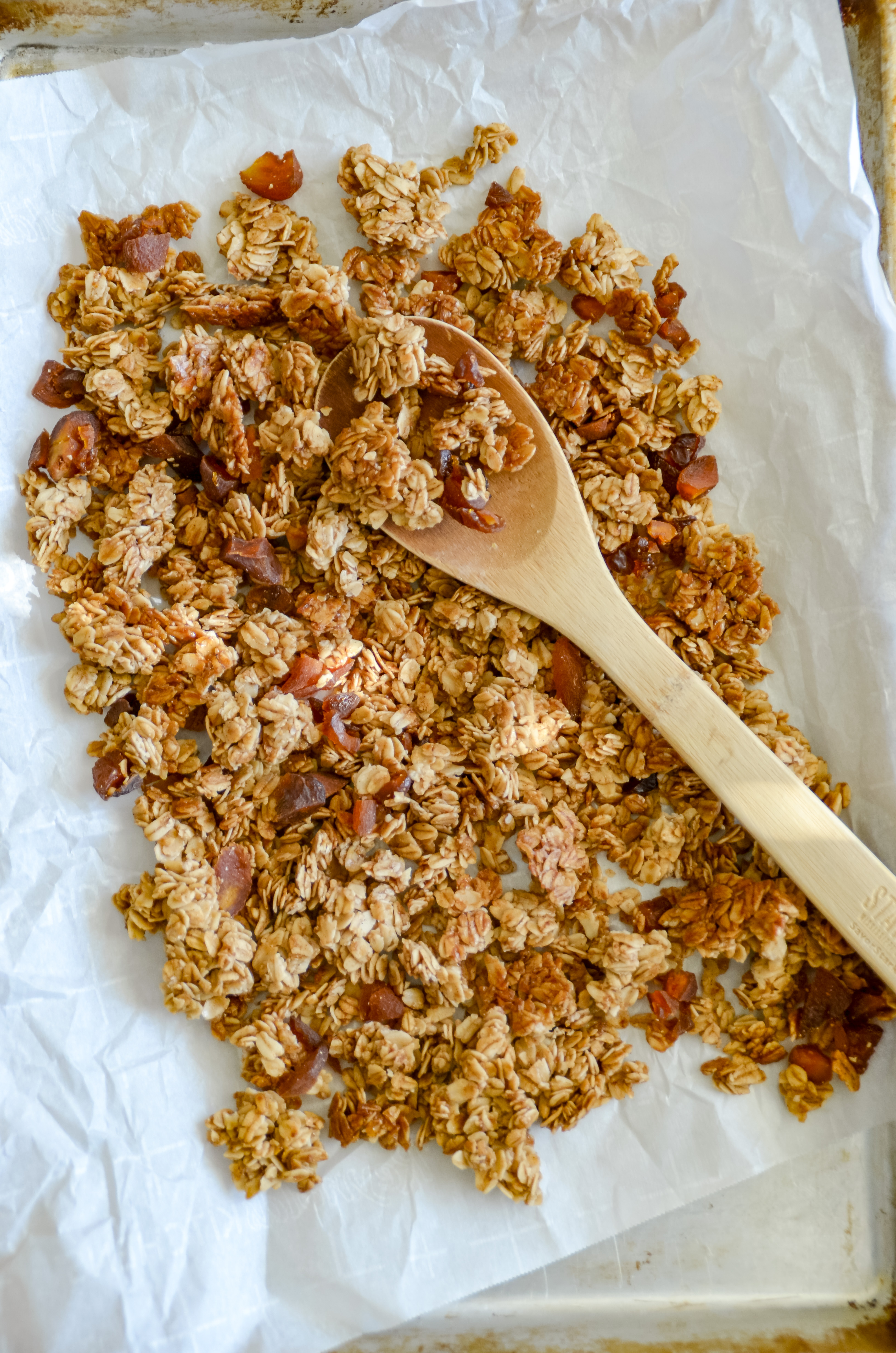 Spiced Maple Apricot Granola with Big Chunks
