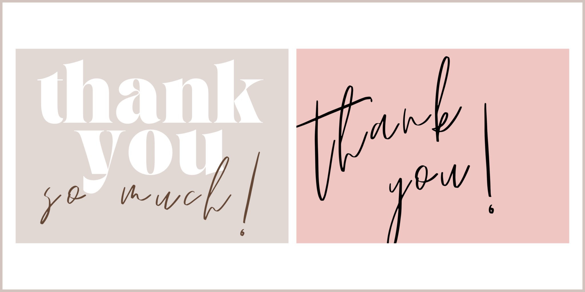 Trendy Cute + Free Printable Thank You Cards for Every Occasion - Mozie