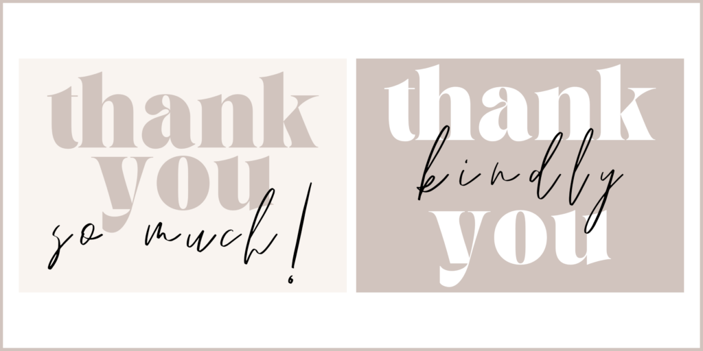 Trendy Cute + Free Printable Thank You Cards for Every Occasion