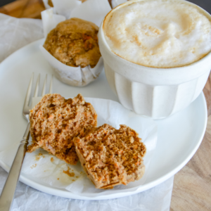 Healthy Carrot Cake Protein Muffins 