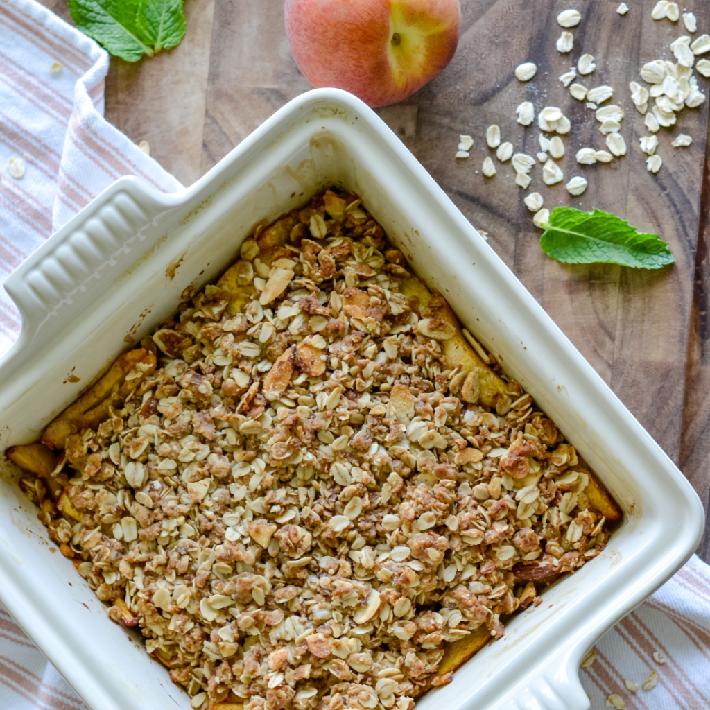 The Best Healthy Peach Crisp