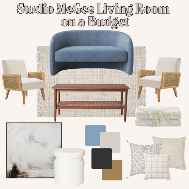 How to Recreate a Studio Mcgee Living Room Design on a Budget