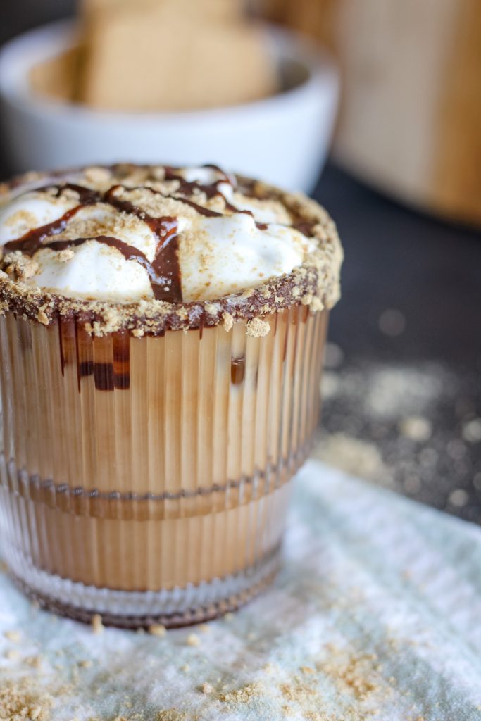 iced s'mores latte