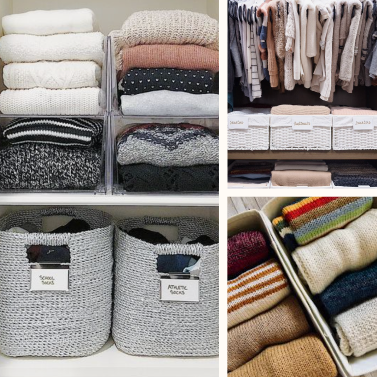How to Organize Sweaters in a Small Closet + Fall Closet Organization Checklist