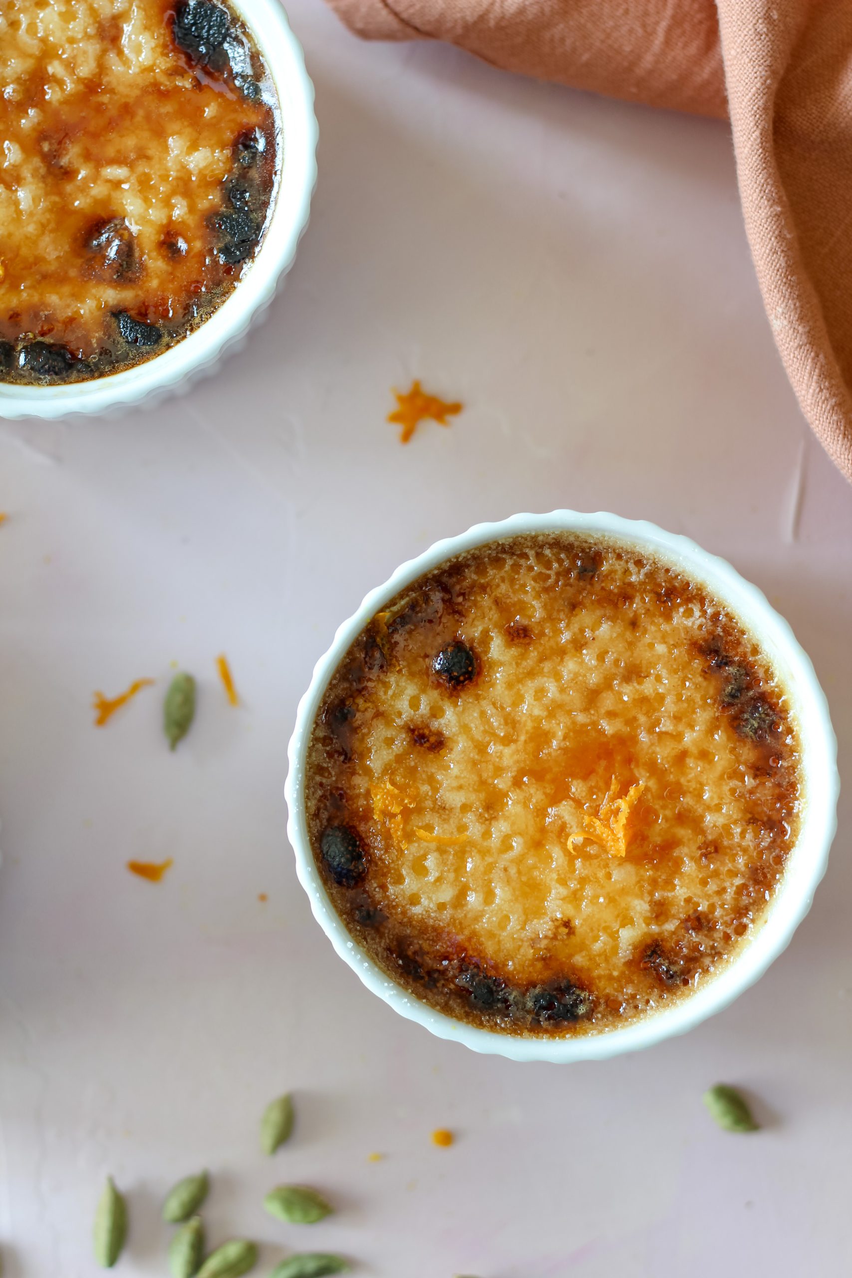Vanilla Orange Cardamom Creme Brûlée - Mozie