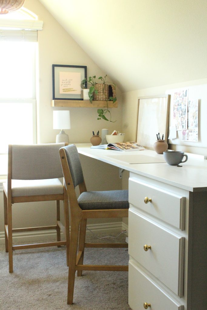 Before and After: Our Cute Built-In Home Office