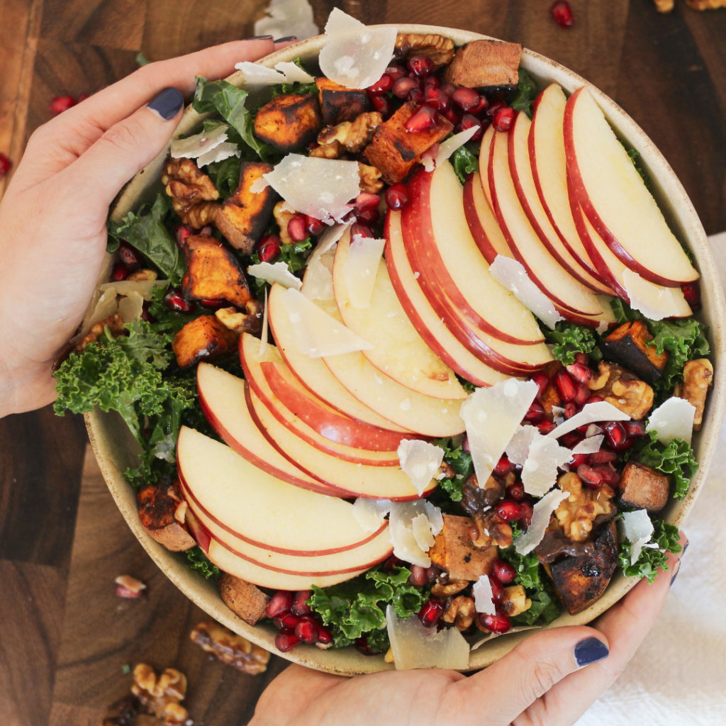 Nutty Kale And Apple Autumn Salad Mozie