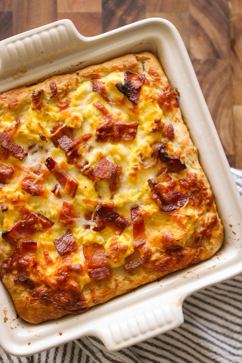 The Best Deep Dish Breakfast Pizza