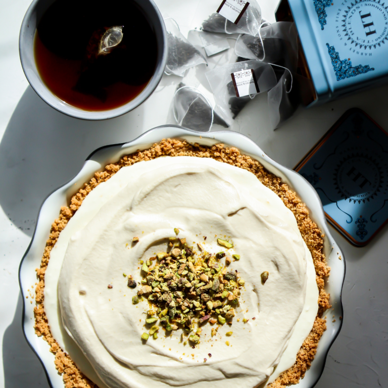 Citrus Cream Pie Topped with Earl Grey Whipped Cream