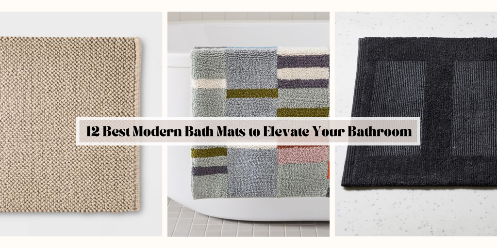 best modern bath mats