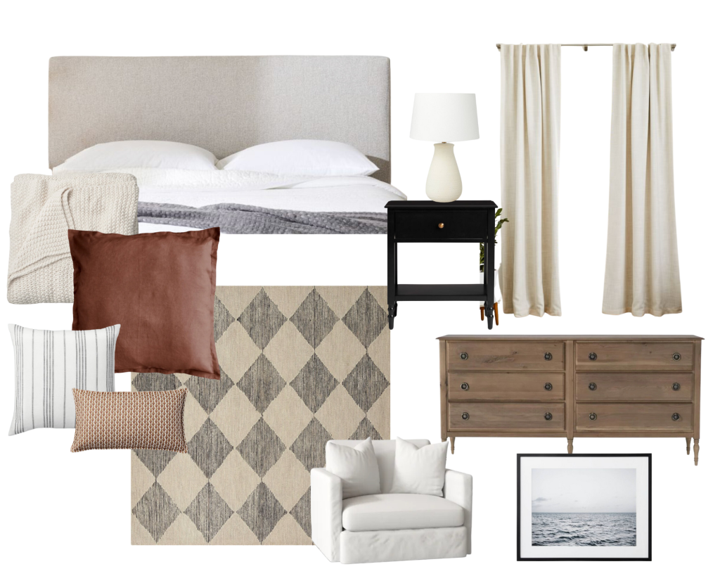 A Cozy Cottage Bedroom Design | Virtual Design Reveal - Mozie