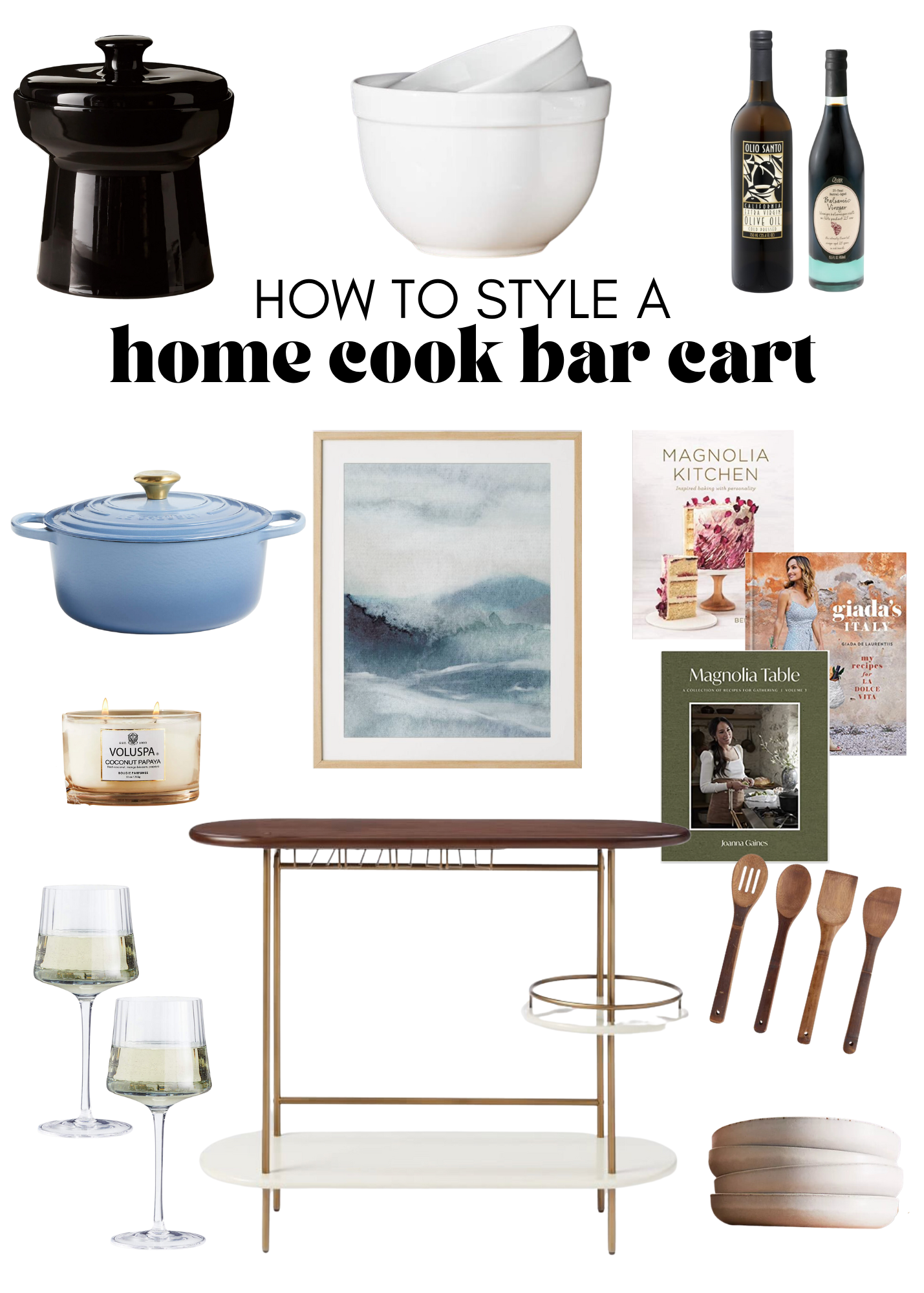 how to style your bar cart