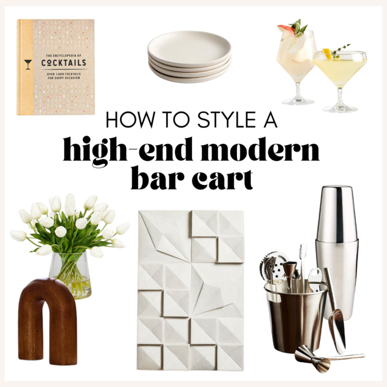 How to Style Your Bar Cart 5 Different Ways