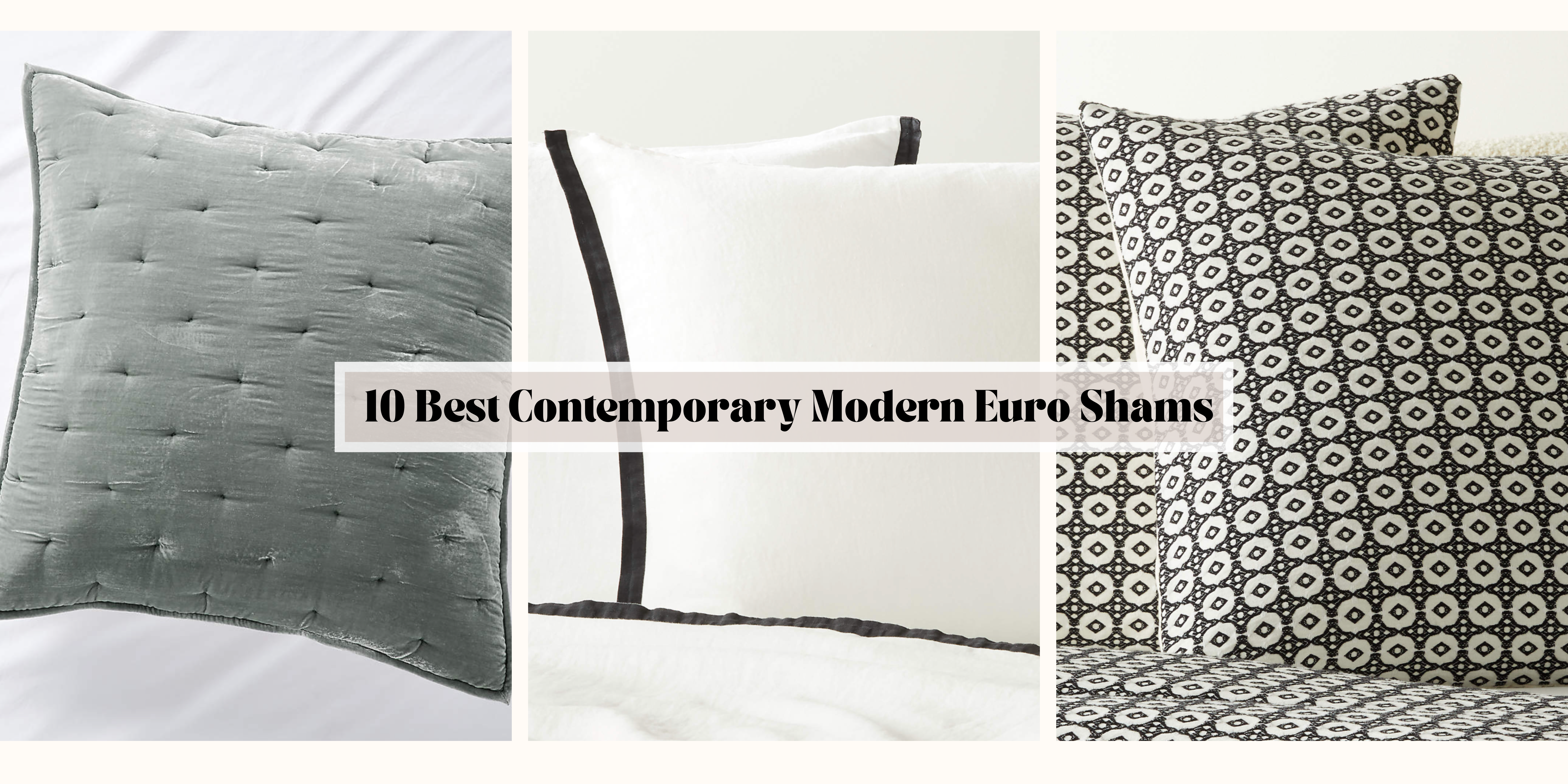 Best Contemporary Modern Euro Shams