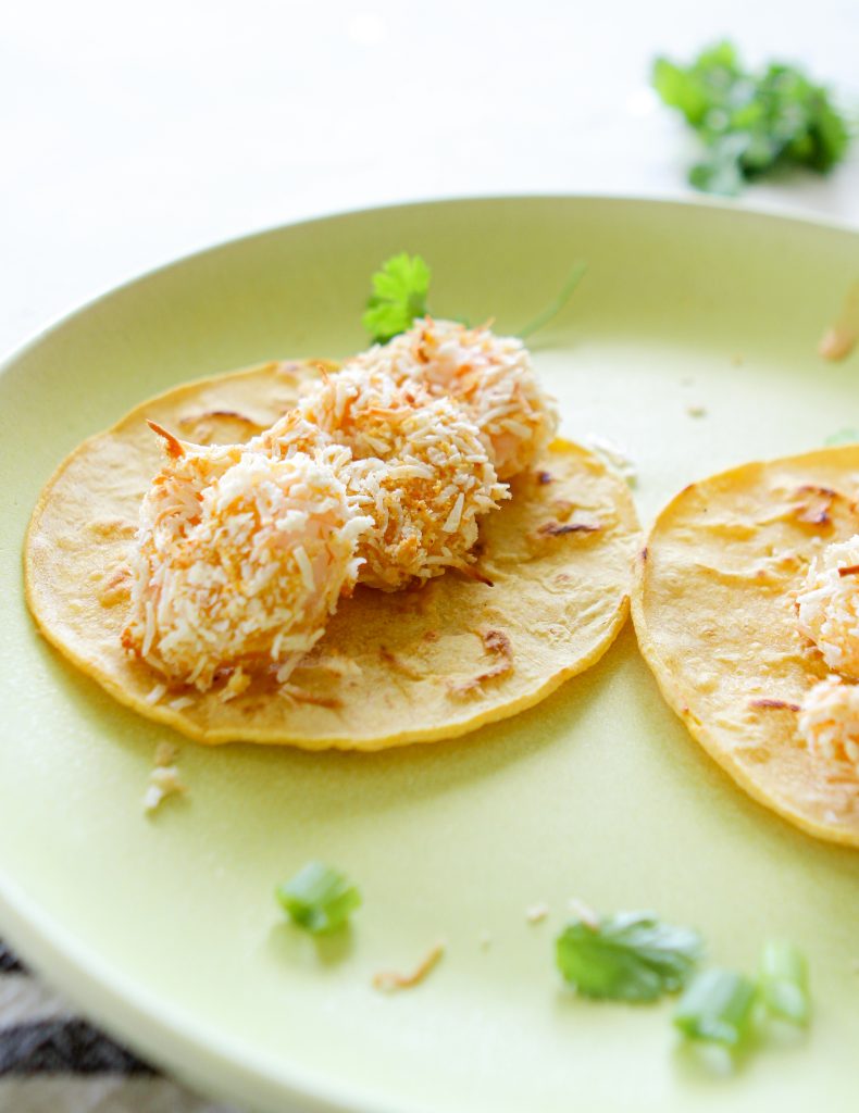 Crispy Coconut Shrimp Street Tacos with Yum Yum Sauce Mozie