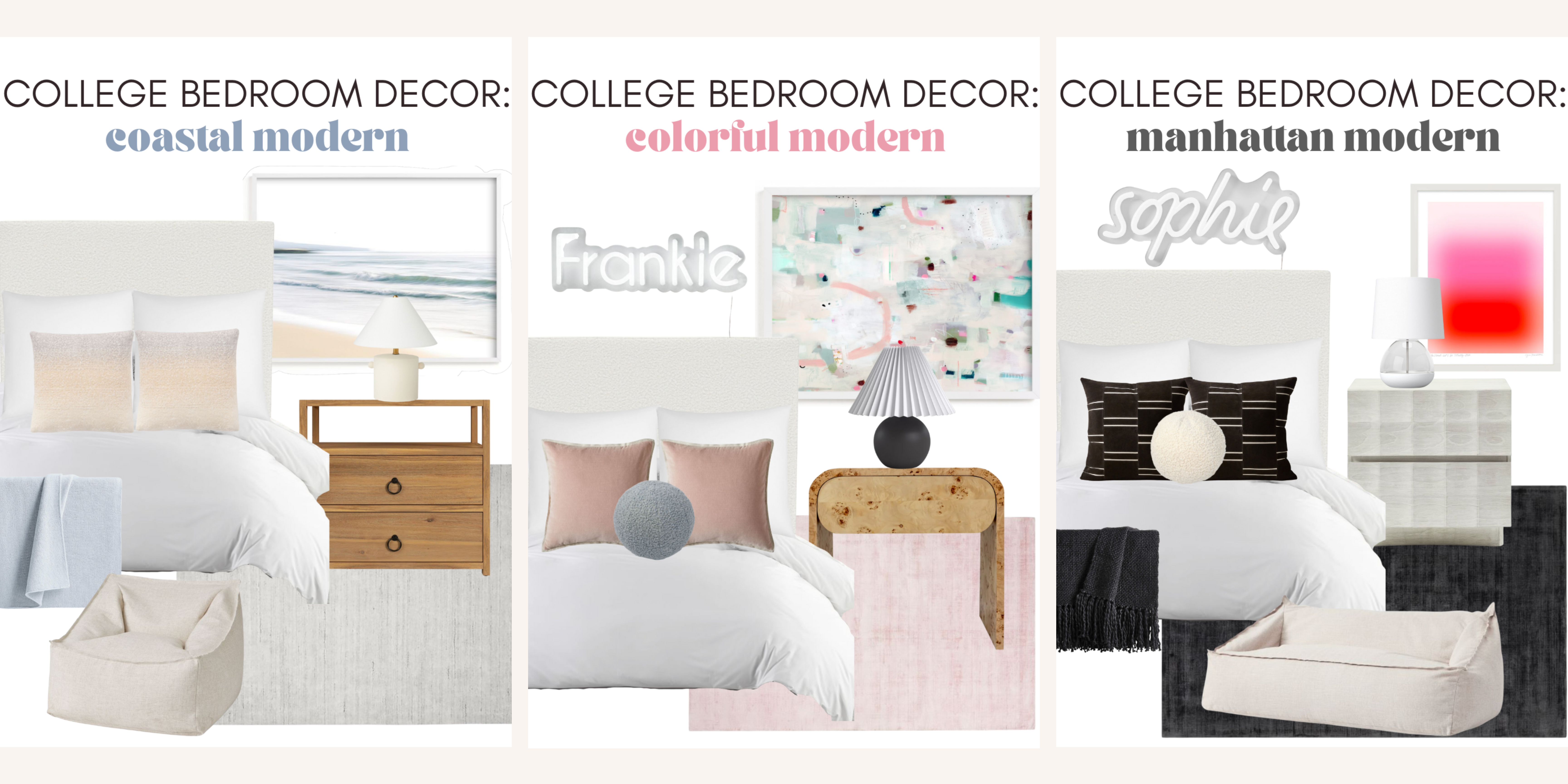 college apartment bedroom decor ideas