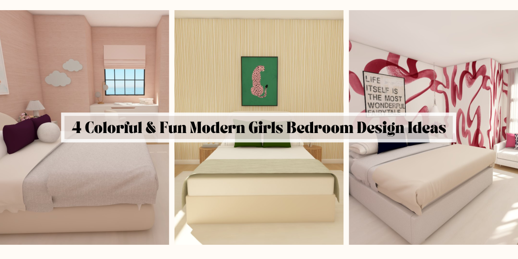4 Fun and Colorful Modern Girls Bedroom Design Ideas - Mozie