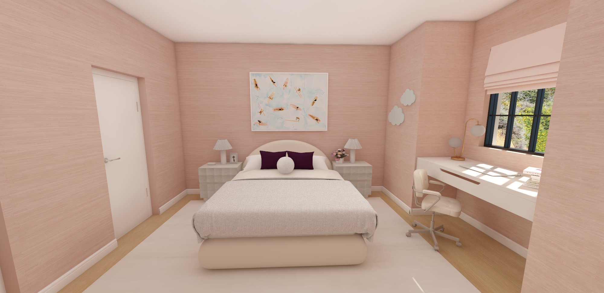 4 Fun and Colorful Modern Girls Bedroom Design Ideas - Mozie