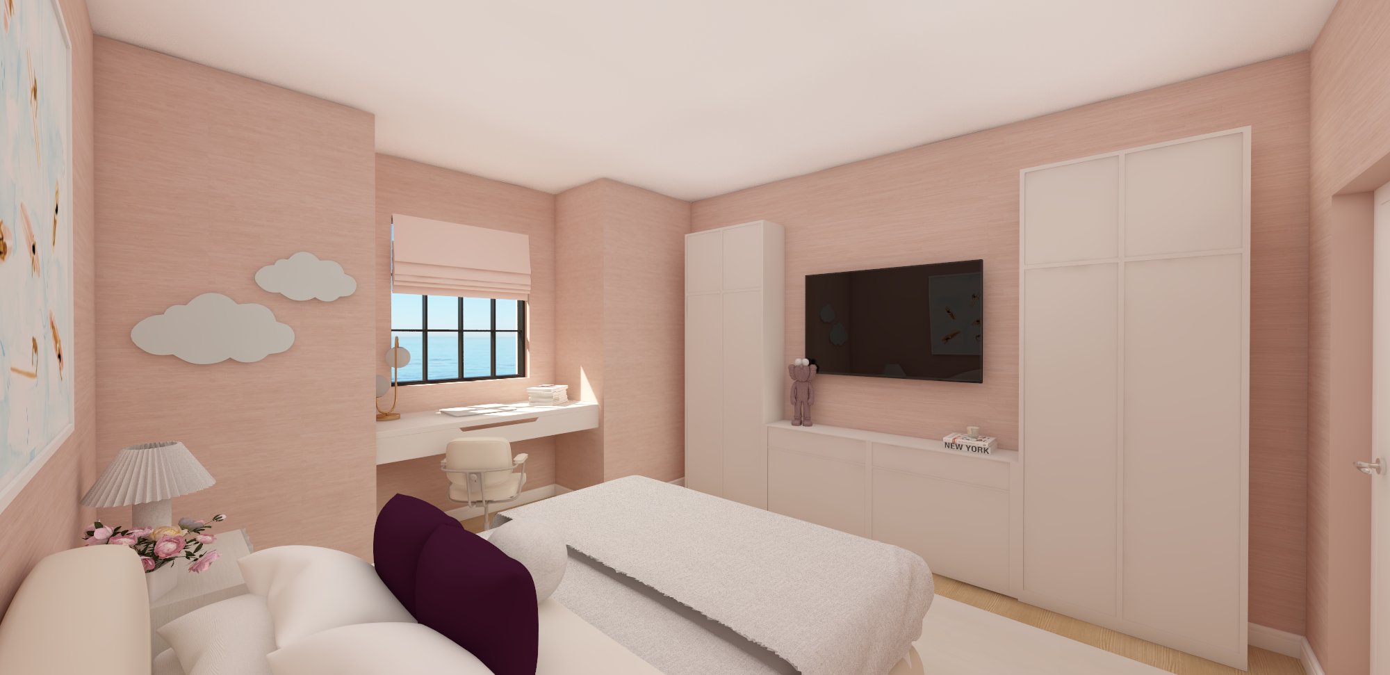 4 Fun and Colorful Modern Girls Bedroom Design Ideas - Mozie