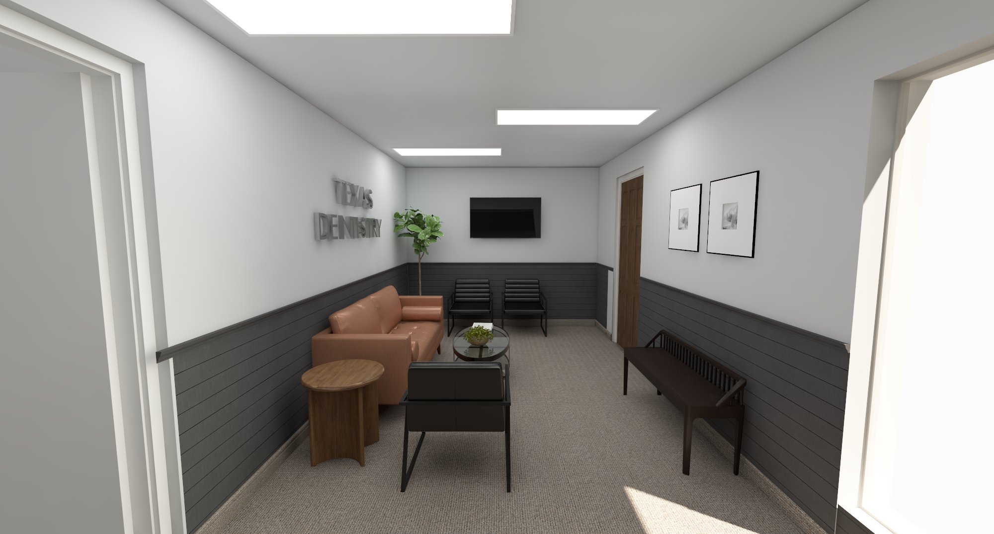 small modern dentist office design