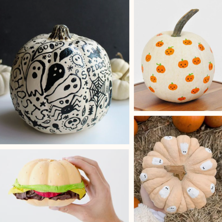 16 Mini Pumpkin Painting Ideas To Copy This Spooky Season