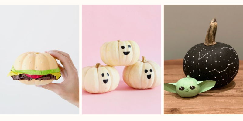 16 Mini Pumpkin Painting Ideas To Copy This Spooky Season