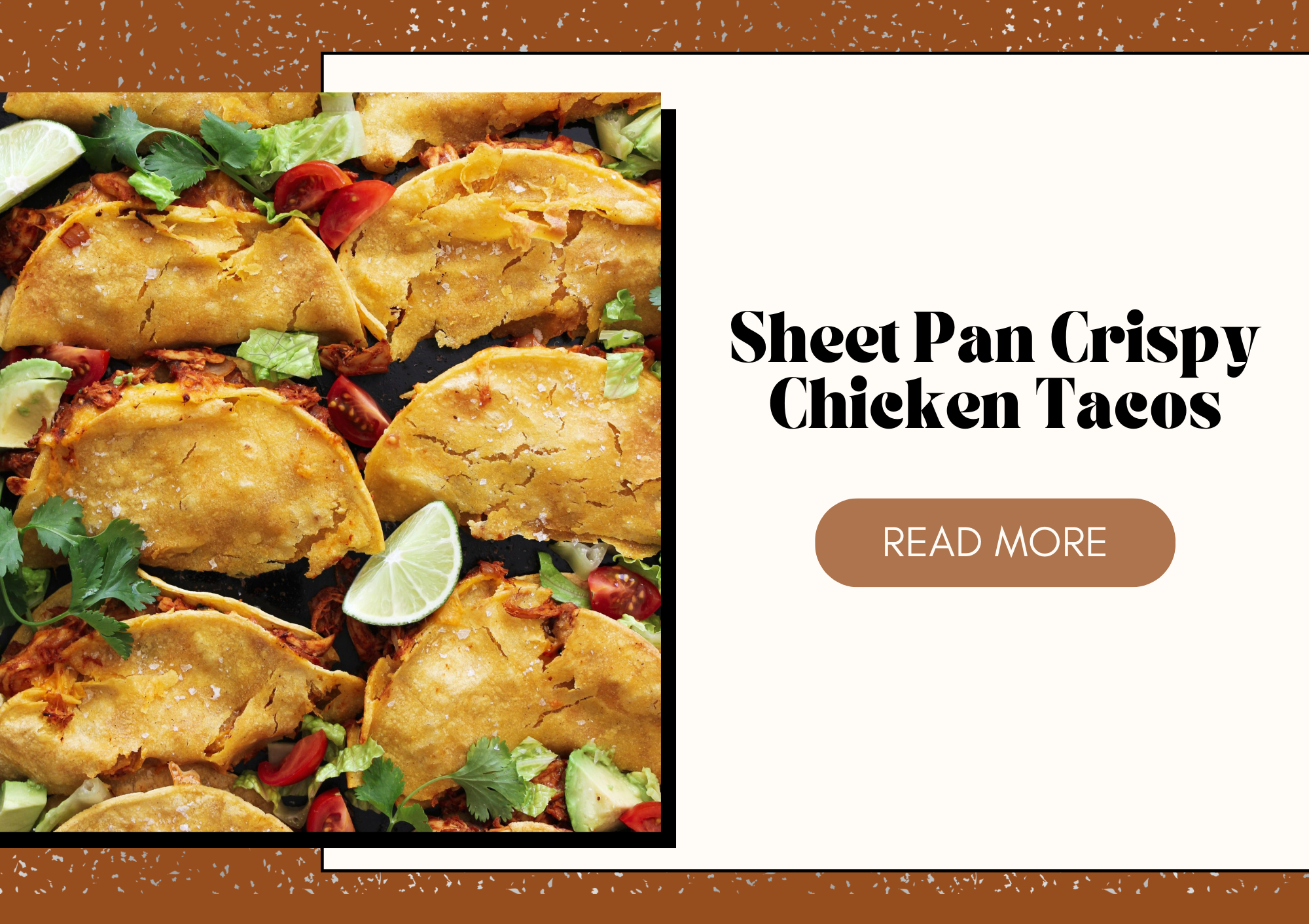 sheet pan chicken tacos