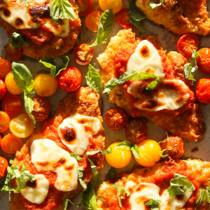 panko-crusted parmesan chicken