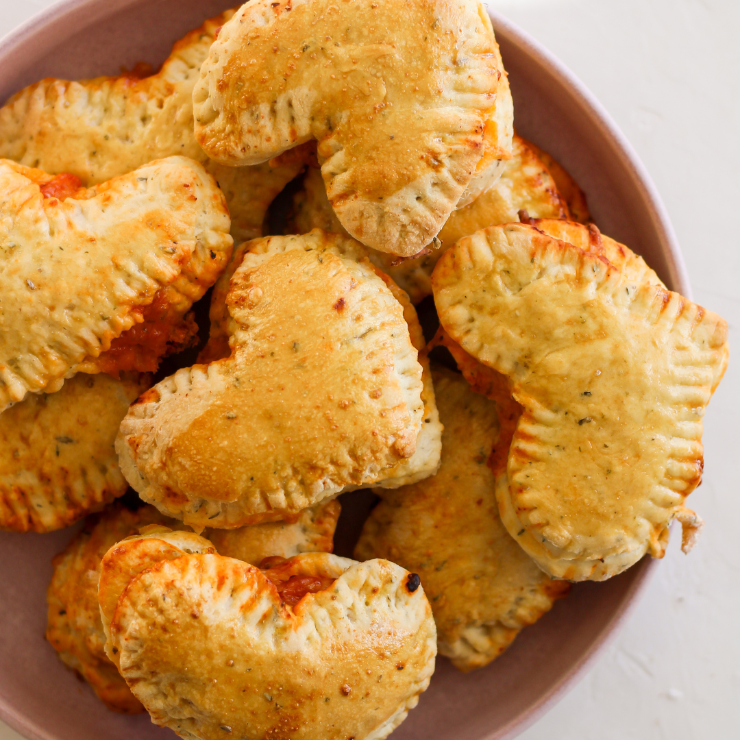 Mini Heart-Shaped Calzones