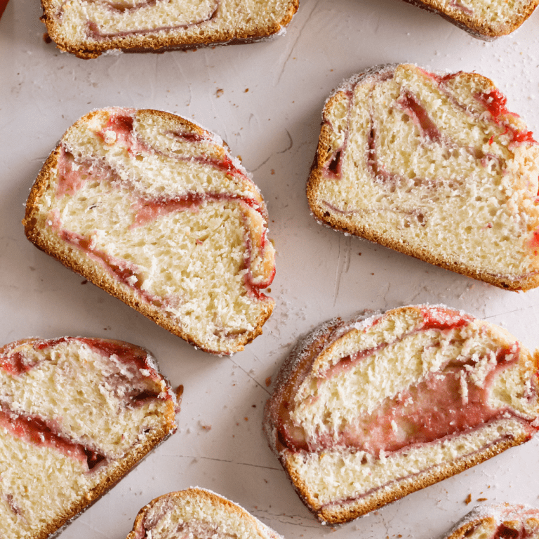 strawberry donut babka bread