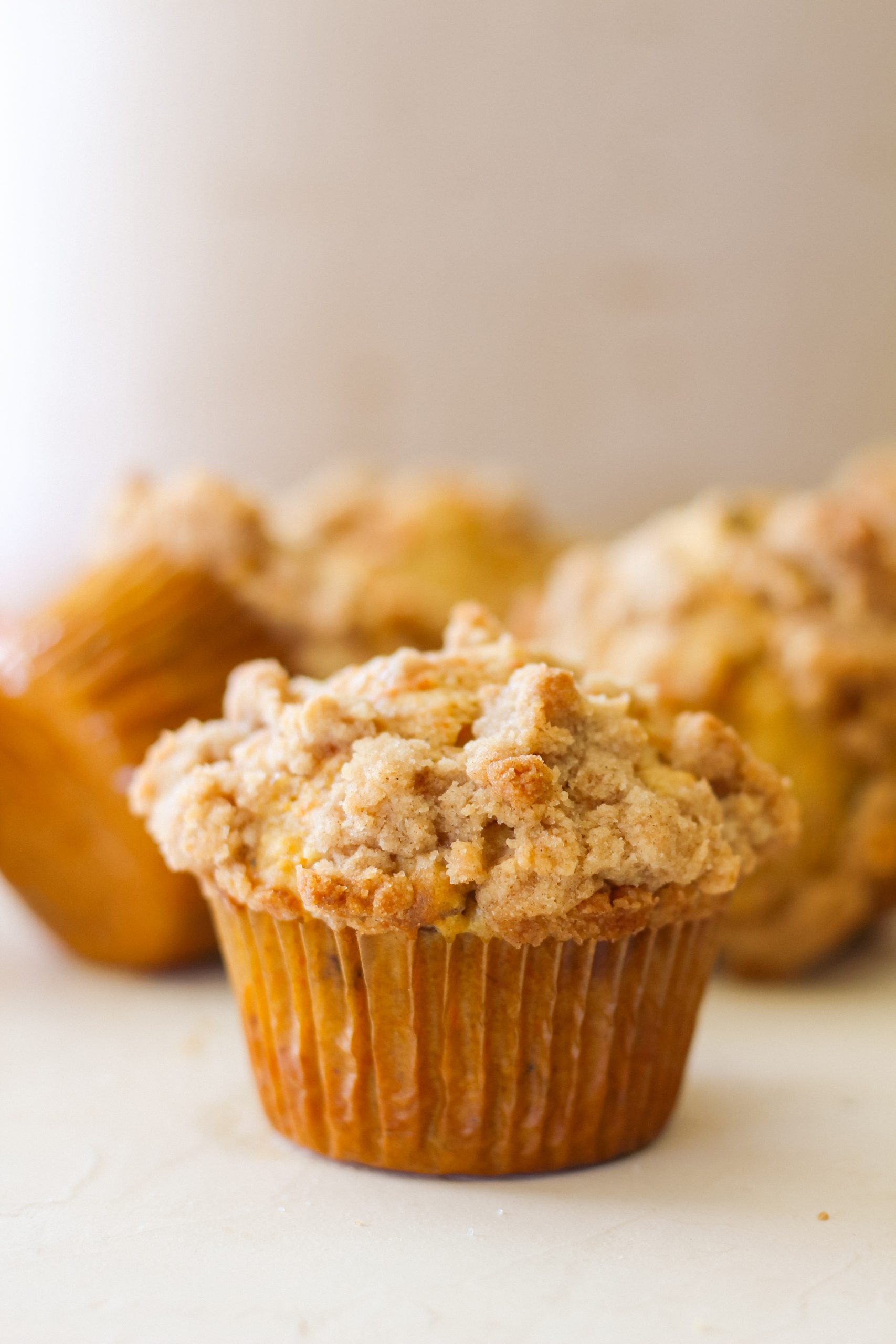 Carrot Cake Muffins with Cinnamon Streusel