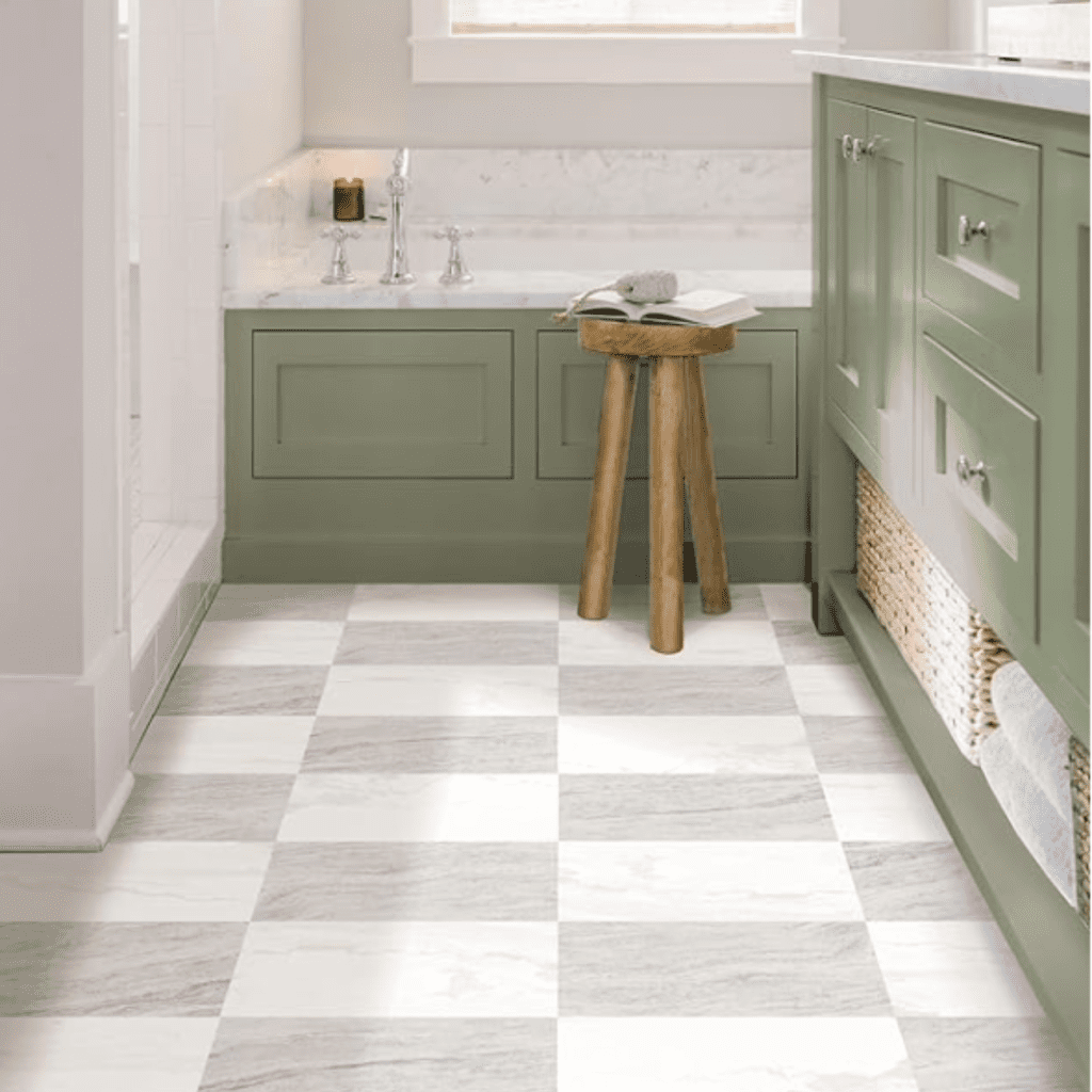 renter friendly bathroom makeover
