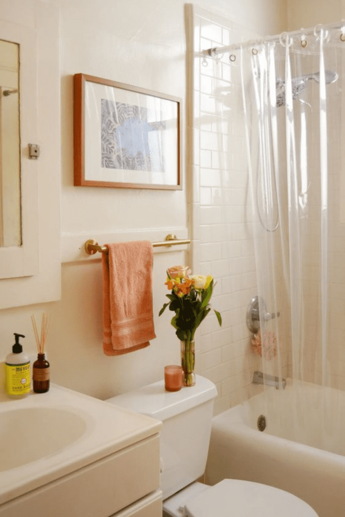 renter friendly bathroom makeover