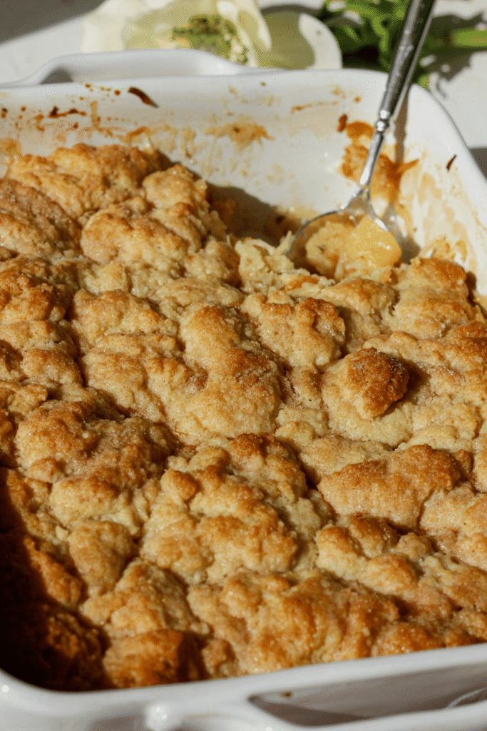 mango pineapple cobbler