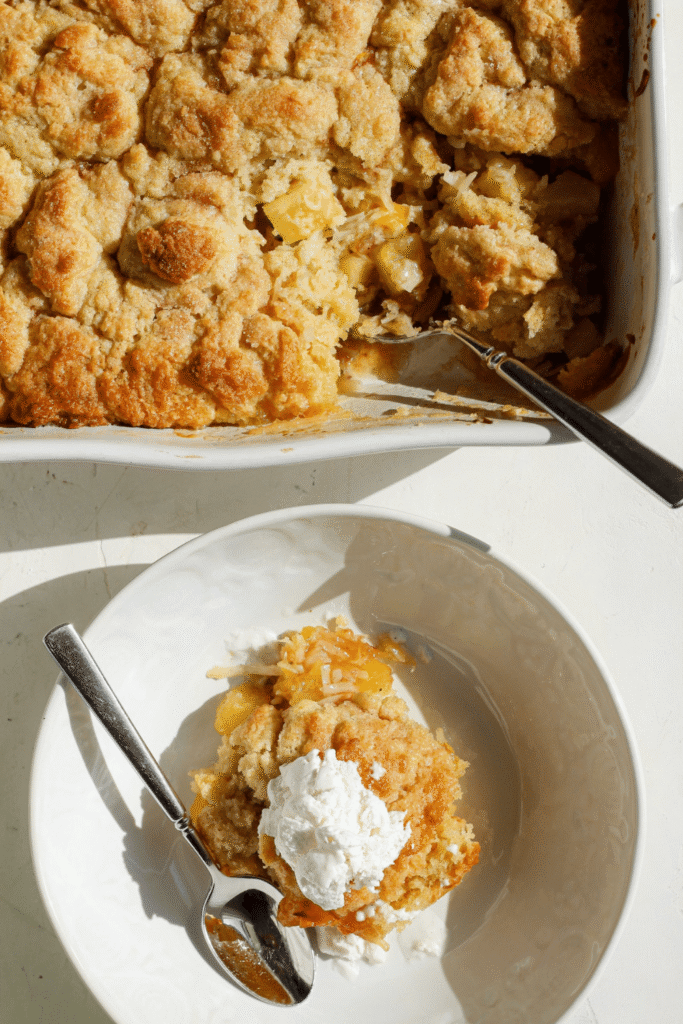 mango pineapple cobbler