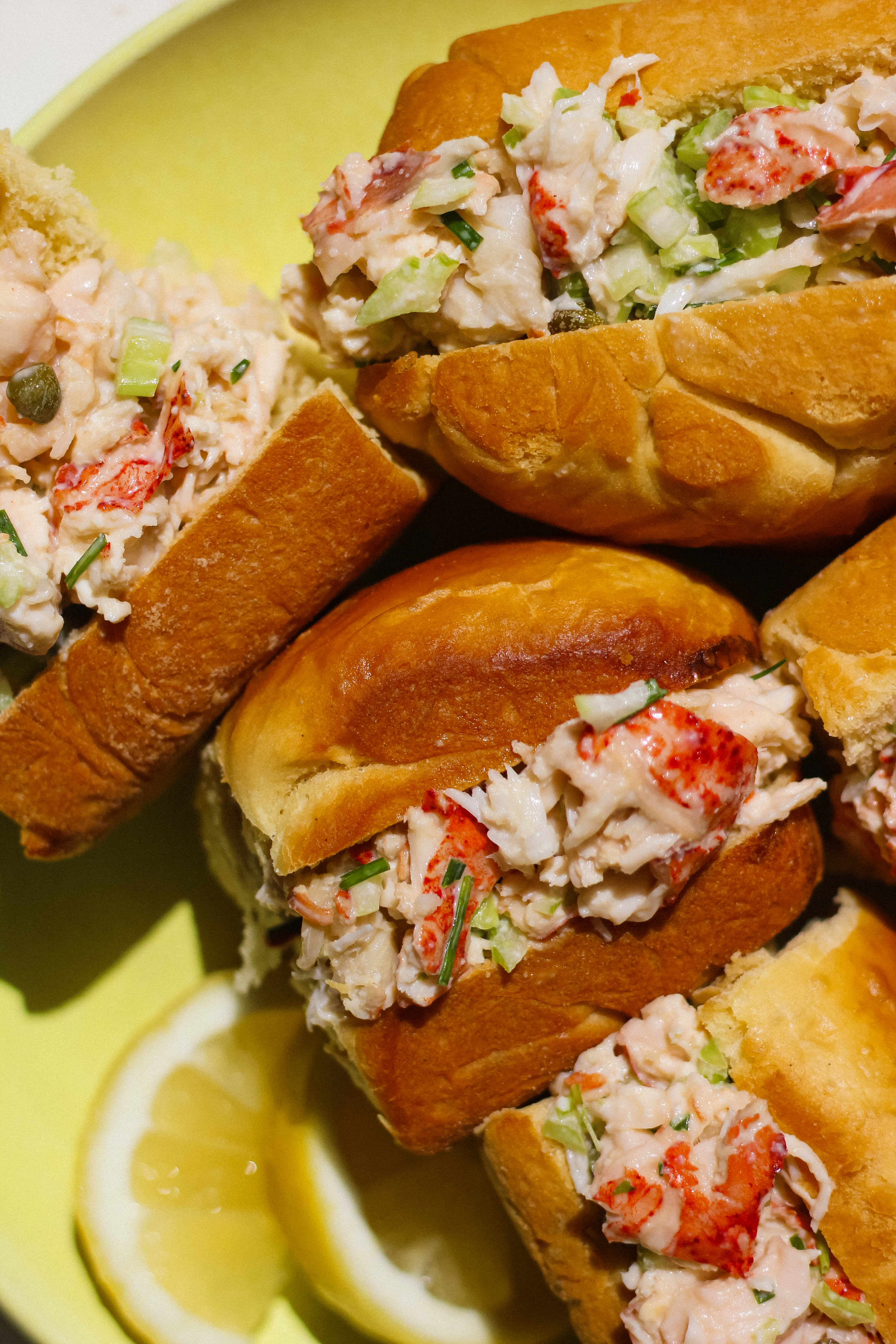 mini maine-style lobster rolls