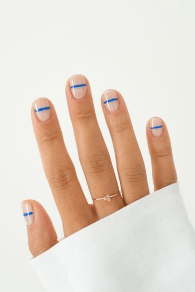 cute blue nail ideas