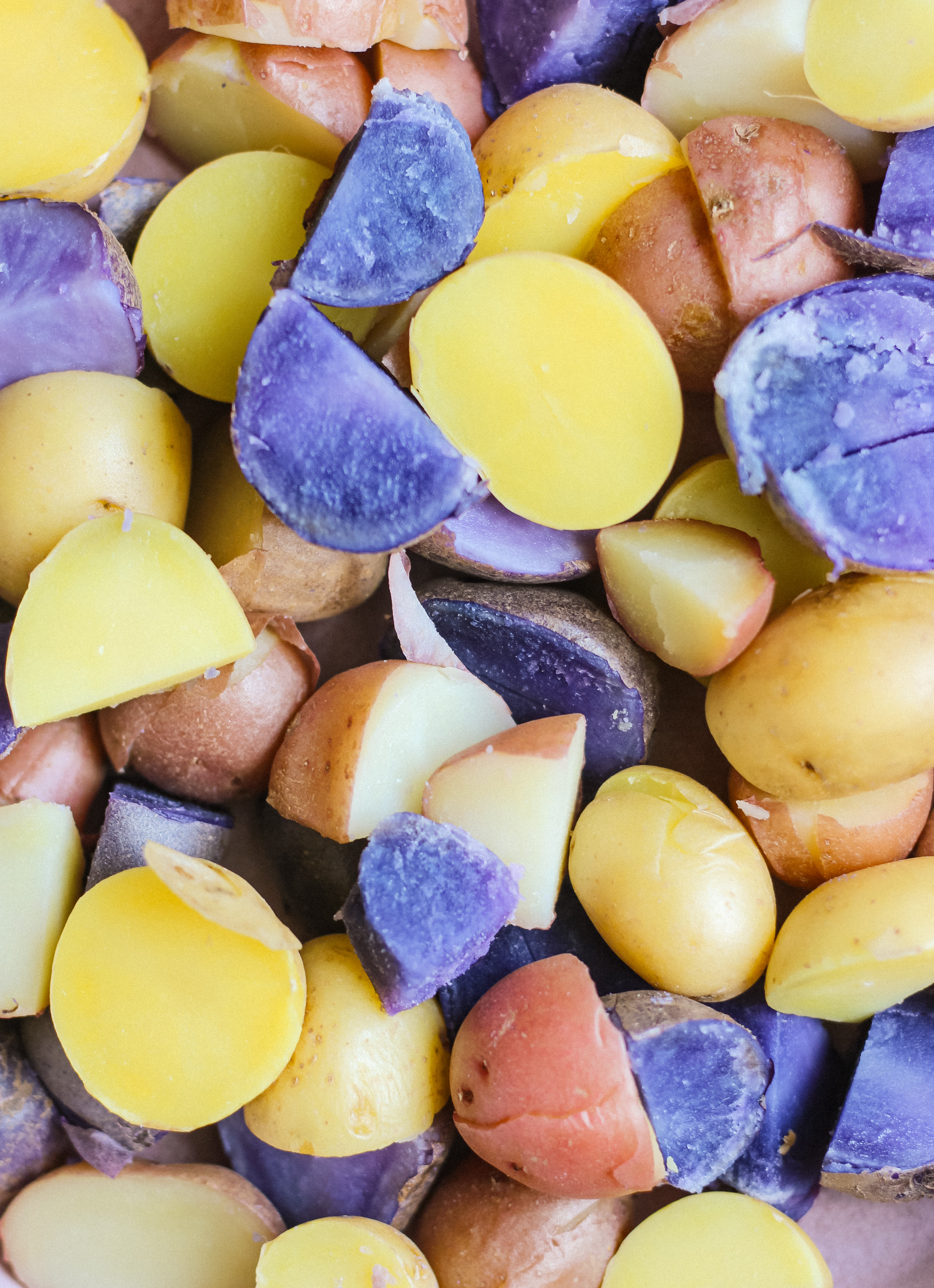 baby potatoes in potato salad