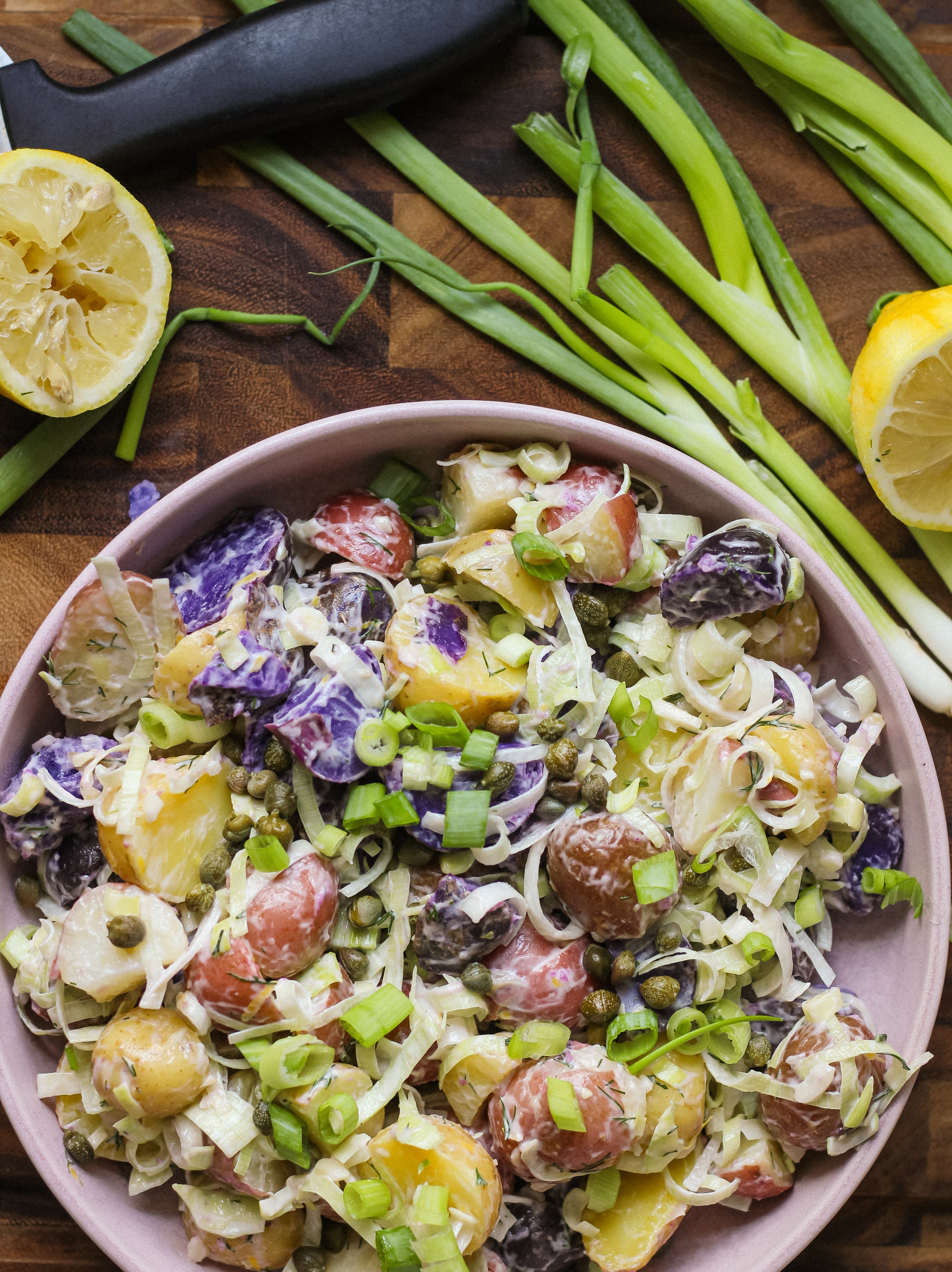 potato and leek salad