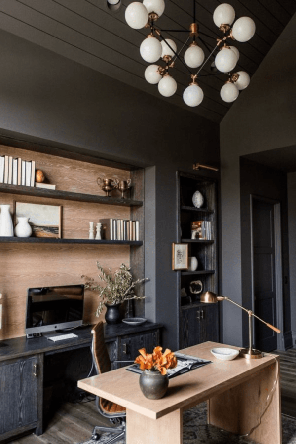 10 Moody Home Office Ideas That Will Take Working from Home to Another ...