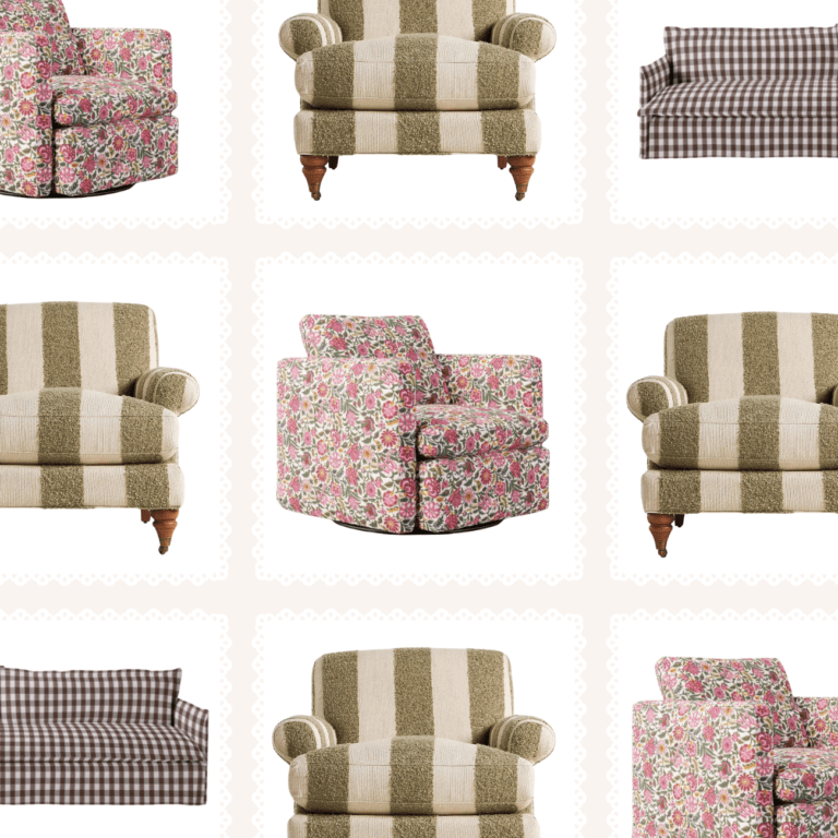 16 Gorgeous Patterned Accent Chairs & Sofas to Add Whimsical Character to Your Living Room