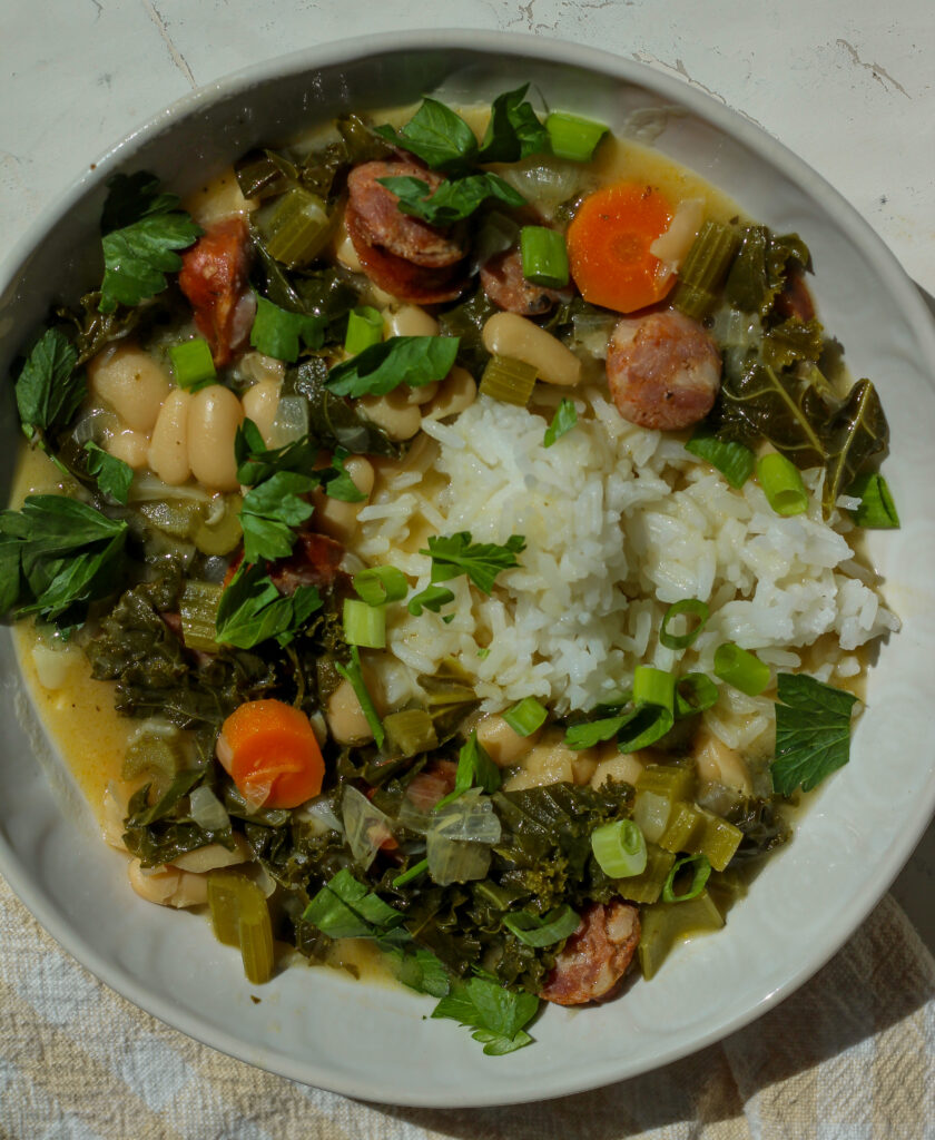 white bean and sausage gumbo