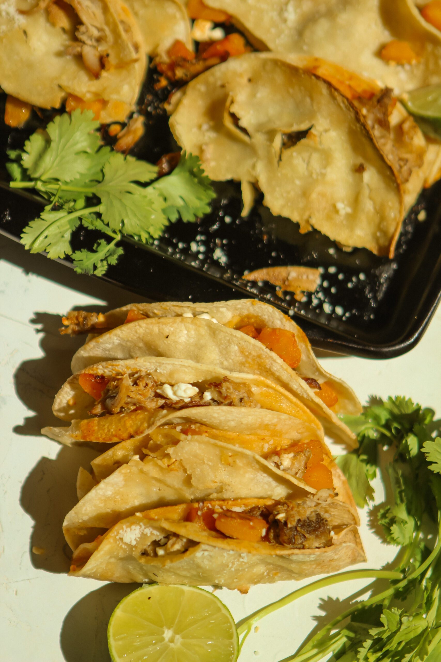 pork butternut squash tacos