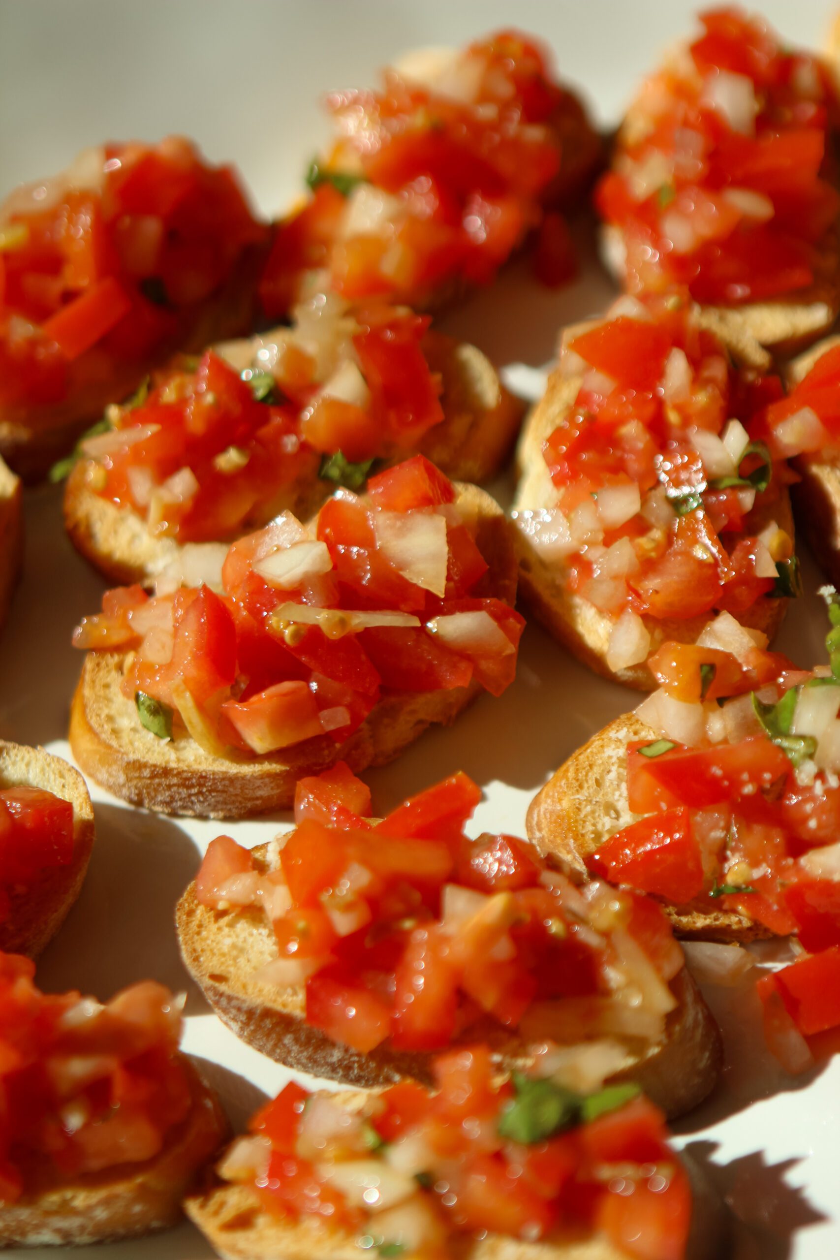 Bruschetta and Garlic Parmesan Crostini
