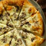 Mushroom Mozzarella Pizza with Truffle Oil